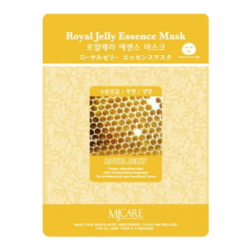 Маска тканевая MJ Essence Mask  Royal Jelly (маточное молочко) 1шт