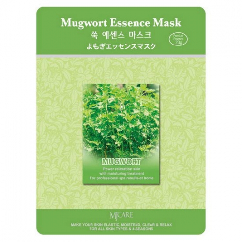 Маска тканевая MJ Essence Mask  Mugwort (полынь) 1шт