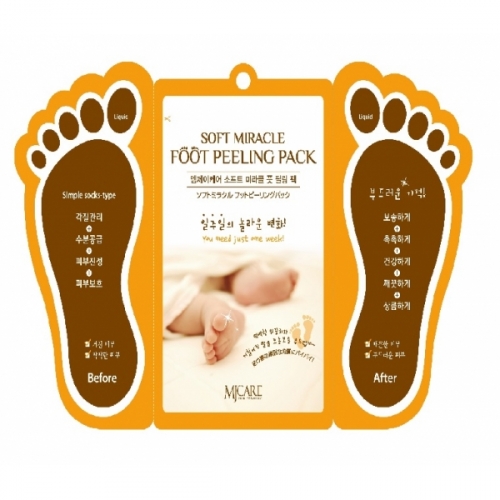 Пилинг носочки для ног Mijin Soft Miracle Foot Peeling Pack 1пара