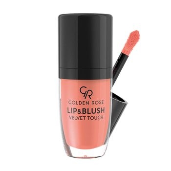 Блеск для губ и румяна GOLDEN ROSE  LIP & BLUSH Velvet Touch 01