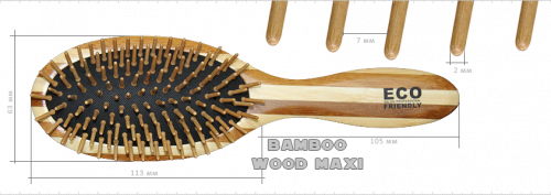 Расчёска ECO Bamboo Wood MAXI
