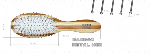 Расчёска ECO Bamboo Metal MINI