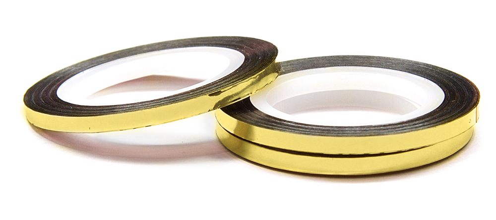 лента (скотч) для дизайна №201 золотая