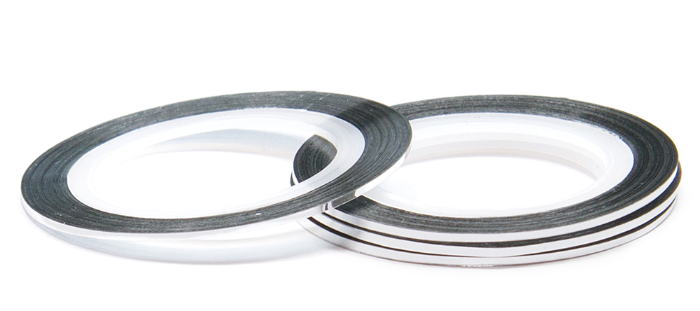 Лента (скотч) для дизайна 102 серебряная