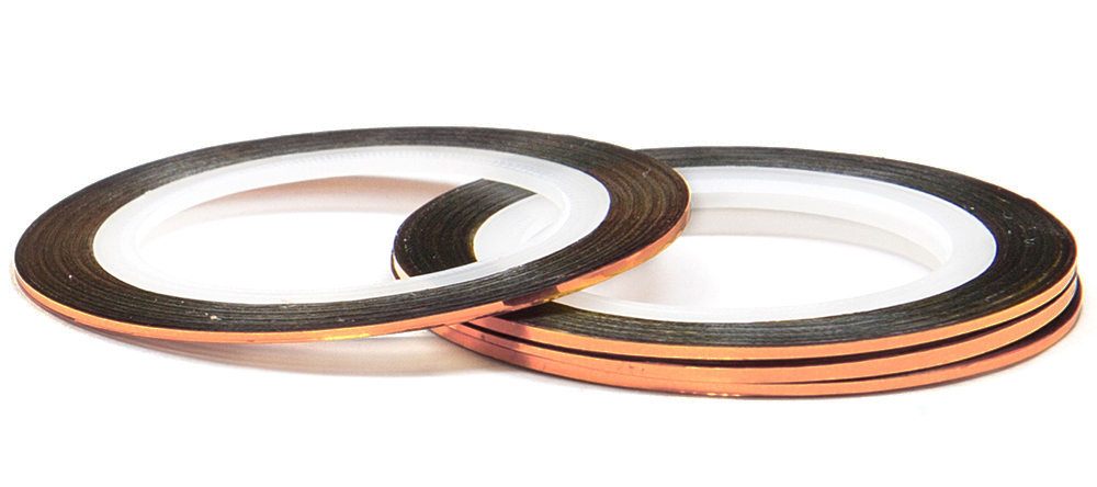 Лента (скотч) для дизайна №115 бронзовая