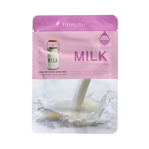 Тканевая маска с молочными протеинами VISIBLE DIFFERENCE MASK SHEET MILK, 1шт