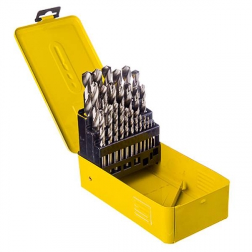 набор сверл до 20 мм. набор сверл по металлу метабо 19 шт. набор сверл по металлу 1-13 мм 25 шт сибртех 72379. 0мм. сверла в металлической коробке.