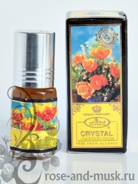 Crystal/Кристалл, духи-роллер 3 мл для женщин Al Rehab
