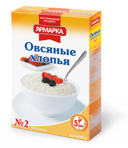 Хлопья овсяные средние Ярмарка 350г