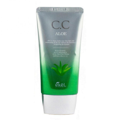 Ekel CC крем для лица / CC Cream (Tube) Aloe SPF 50, 50 мл