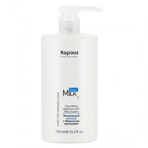 Kapous Питательный шампунь с молочными протеинами / Milk Line, 750 мл