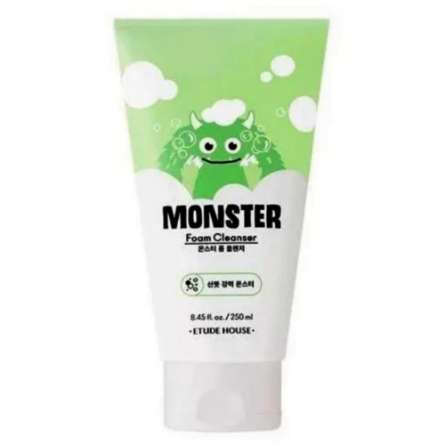 Etude Увлажняющая пенка для очищения кожи лица / Monster Foam Cleanser, 250 мл