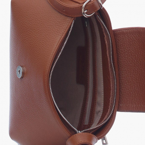 Сумка: Женская кожаная сумка Richet 3115LN 356 Рыжий