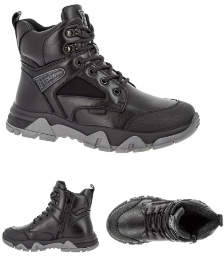 Ботинки зима Kenka 3152-2 black/grey