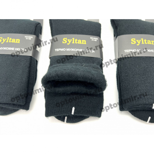 Носки мужские Syltan термо черные с начесом 9305