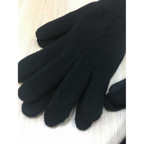 Мужские перчатки шерстяные вязанные двойные Омские ОМ-1