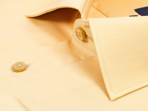 Мокасиновая приталенная мужская рубашка Poggino 3300-03 с длинными рукавами