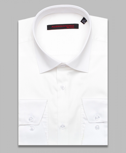 Кремовая приталенная мужская рубашка Alessandro Milano Limited Edition 2075-22 с длинными рукавами