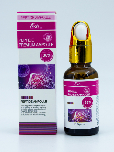 EKEL - СЫВОРОТКА ДЛЯ ЛИЦА АМПУЛЬНАЯ С ПЕПТИДАМИ PEPTIDE PREMIUM AMPOULE, 30 ML