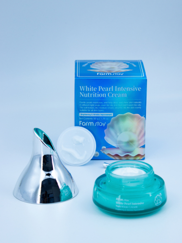 FARMSTAY - КРЕМ ДЛЯ ЛИЦА С ЭКСТРАКТОМ БЕЛОГО ЖЕМЧУГА WHITE PEARL INTENSIVE NUTRITION CREAM, 50 ML