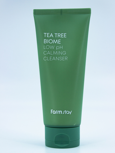 FARMSTAY - ПЕНКА ДЛЯ ЛИЦА ОЧИЩАЮЩАЯ С НИЗКИМ pH TEA TREE BIOME LOW PH CALMING CLEANSER, 180 ML