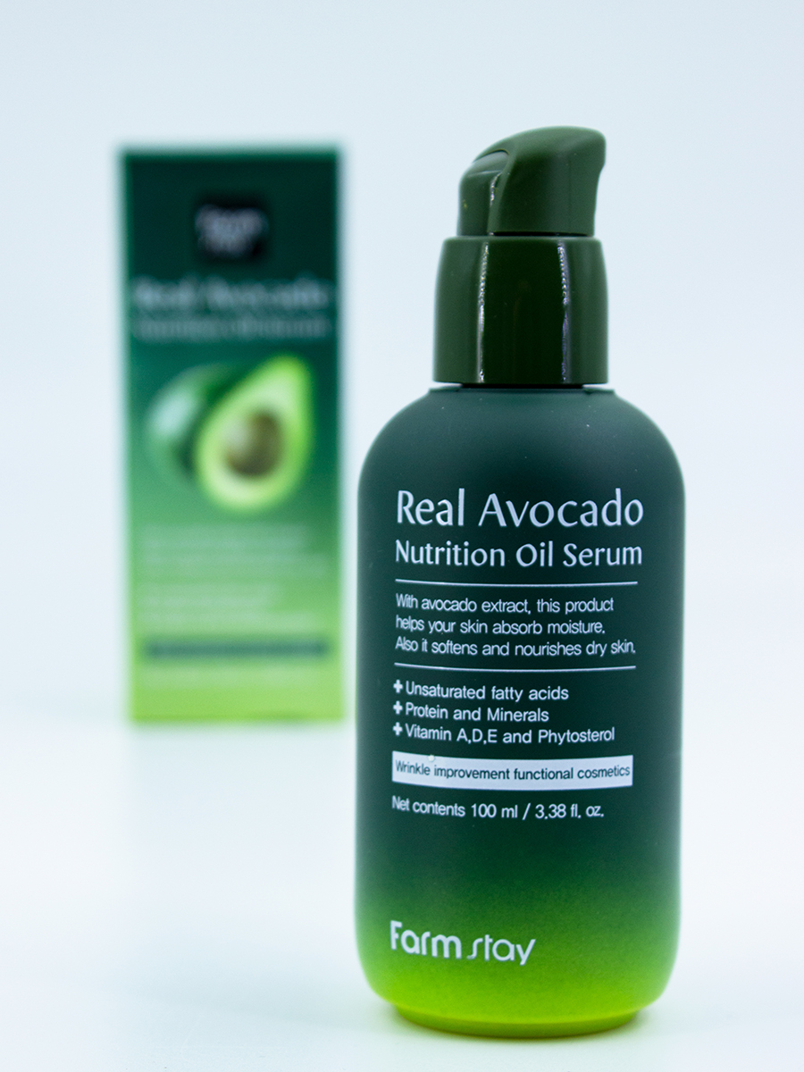 FARMSTAY - СЫВОРОТКА ДЛЯ ЛИЦА С МАСЛОМ АВОКАДО REAL AVOCADO NUTRITION OIL SERUM, 100 ML