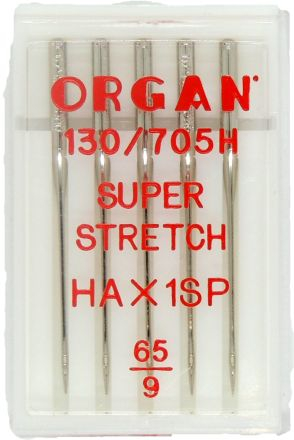 Иглы Organ супер стрейч для БШМ № 65, уп. 5 шт