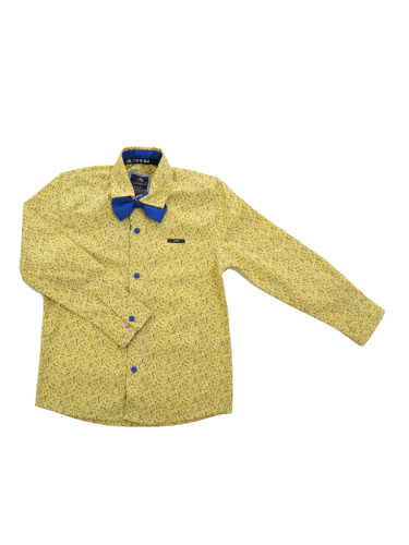 Рубашка для мальчика 1256, желтый