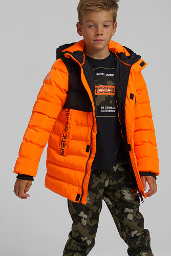 Куртка #689179Верх: 100% Полиэстер, Покрытие: 100% Полиуретан; Подкладка: 100% Полиэстер; Наполнитель: 100% Полиэстер, 200 г/м2Оранжевый