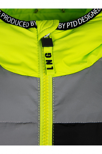 Куртка #784351Верх: 100% Полиэстер, покрытие: 100% Полиуретан; Подкладка: 100% Полиэстер; Наполнитель: 100% Полиэстер, 200 г/м2Светло-зеленый,Серебристый,Черный