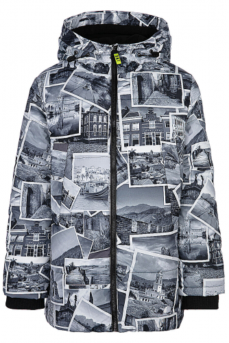 Куртка #789957Верх: 100% Полиэстер; Покрытие: 100% Полиуретан; Подкладка: 100% Полиэстер; Наполнитель: 100% Полиэстер, 250 г/м2Черный,Серый,Белый