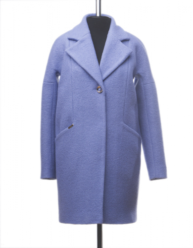 Мона  демисезонное пальто Голубой