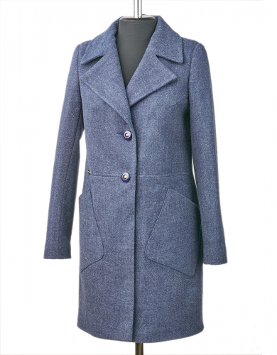 Кристи   демисезонное пальто  (синее ) Синий