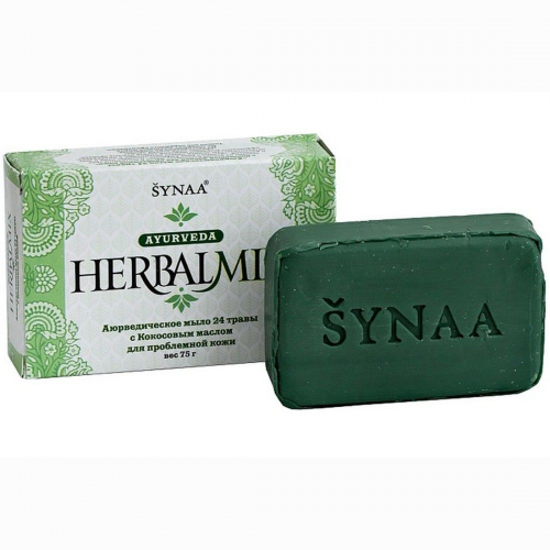 Synaa Мыло косметическое с кокосовым маслом Herbalmix, 75 г