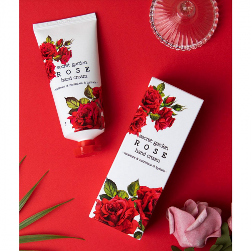 Jigott Крем для рук с экстрактом розы / Secret Garden Rose Hand Cream, 100 мл