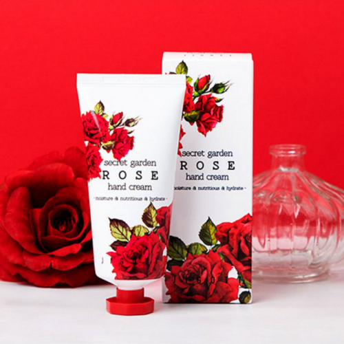 Jigott Крем для рук с экстрактом розы / Secret Garden Rose Hand Cream, 100 мл