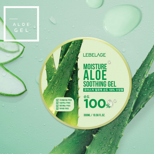 Lebelage Увлажняющий гель с алоэ / Moisture Aloe 100% Soothing Gel, 300 мл