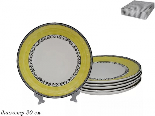 105-916 Набор из 6 тарелок из фарфора в под/упак