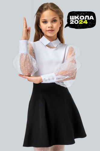 Блузка для девочки с добавлением вискозы Happy Fox