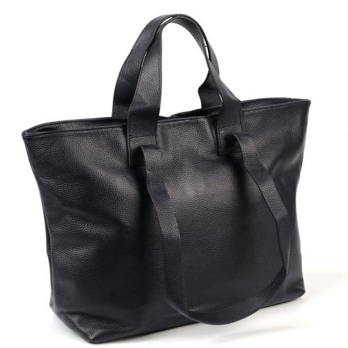 Женская кожаная сумка шоппер 2016 Блу