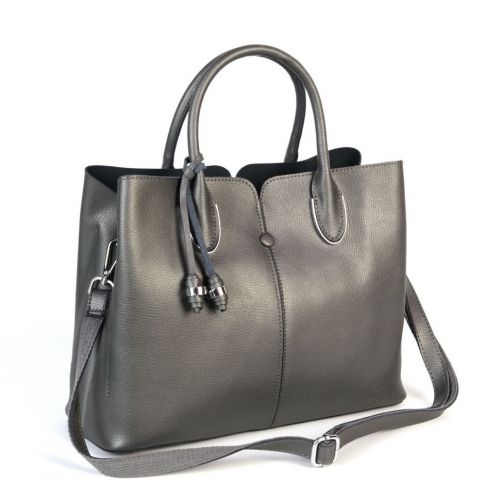 Женская кожаная сумка К-2026-208 Пеарл Грей