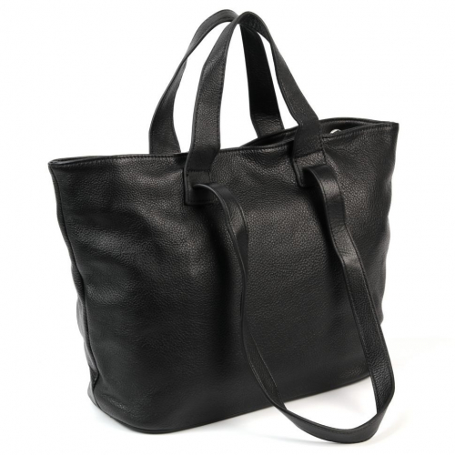 Женская кожаная сумка шоппер 8080 Блек