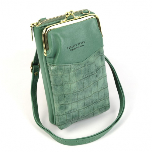 Женская сумка-кошелек В-001 Изумруд