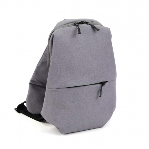 Мужская текстильная сумка слинг 011 Светло-Серый