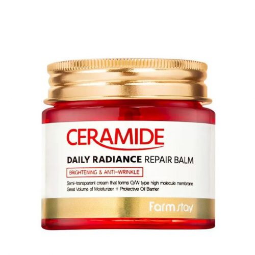 Укрепляющий крем-бальзам для лица c керамидами FarmStay Ceramide Daily Radiance Repair Balm 80мл