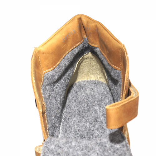 342/2(2)-БП-03 V-4 (св. коричневый) Ботинки ТОТТА для мальчика, нат. кожа, байка, размеры 37-39