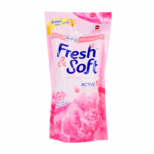 LION Thailand Fresh&Soft Кондиционер для белья парфюмированный Сладкий Поцелуй 600 мл