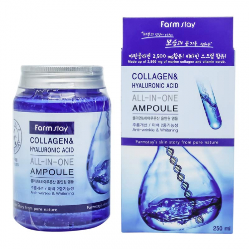 Копия Сыворотка Farm Stay Collagen & Hyaluronic Aced, 250 ml