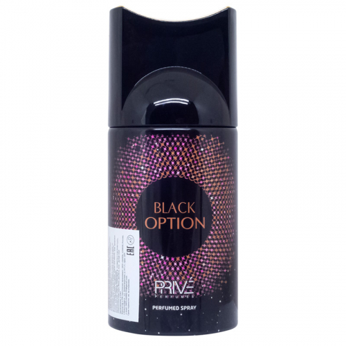 Копии Дезодорант Prive Black Option ( Yves Saint Laurent Black Opium) 250ml
