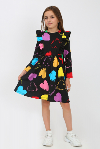 Платье для девочки сердце арт. КНМ-366